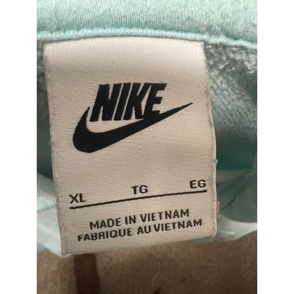 Nike Sportswear Club Fleece Full-Zip Hoodie Aqua Blue DC7118-482 Mens XL